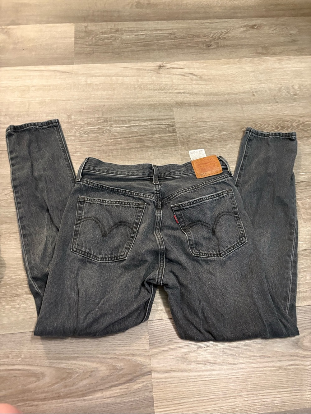 Levi's Faded Black Straight-Leg Jeans